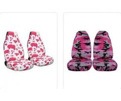 Pink Fluffy Car Seat Covers | PinkCarAccessoriesShop.com Canada